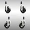 Service Caster 4 Inch 316SS Soft Rubber Swivel 1-1/8 Inch Expanding Stem Caster Brake SCC, 2PK SCC-SS316EX20S414-SRS-2-TLB-2-118 - alternate 1